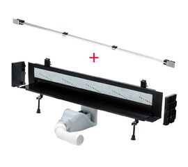 Душевой лоток щелевой viega advantix vario 736552 пристенный, с решеткой 736569 хром, подрезной от 30-120см, в Шымкенте фото № 1