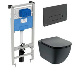 унитаз с инсталляцией 5в1 ideal standard tesi t0079v3 r020467 r0115a6 в Шымкенте фото № 1
