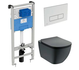 унитаз с инсталляцией 5в1 ideal standard tesi t0079v3 r020467 r0121aa в Шымкенте фото № 1