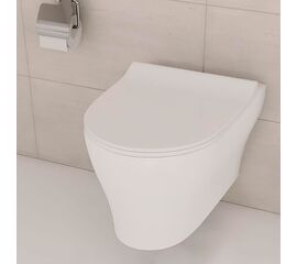 унитаз подвесной vitra 4449b003-0101 bella с микролифтом (комплект) в Шымкенте фото № 1