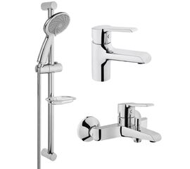 Набор смесителей для ванны 3в1 vitra axe s a49152exp,  латунь, хром в Шымкенте фото № 1