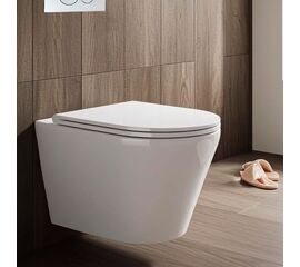 унитаз подвесной hans hs-053tq tornado quiet, белый​ в Шымкенте фото № 1