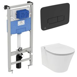 Комплект ideal standard connect air : унитаз  e005401 aquablade с инсталляцией и кнопкой m3 r0123a6 в Шымкенте фото № 1