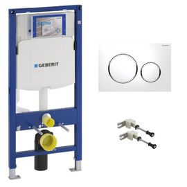 Инсталляция geberit duofix 111.300.00.5 с клавишей sigma 20 115.882.kj.1 в Шымкенте фото № 1