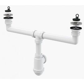 сифон для двойной мойки alcaplast a449 с нержавеющей решеткой 70 в Шымкенте фото № 1