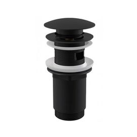 Донный клапан alcaplast a392black цельнометаллический для раковины в Шымкенте фото № 1