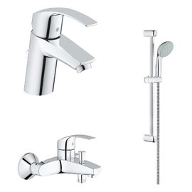 Набор смесителей 3в1 grohe eurosmart 124446 для ванной комнаты в Шымкенте фото № 1