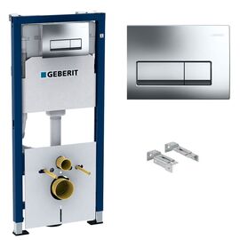 Инсталляция 4в1 geberit duofix 458.128.21.1 с клавишей delta 51 в Шымкенте фото № 1
