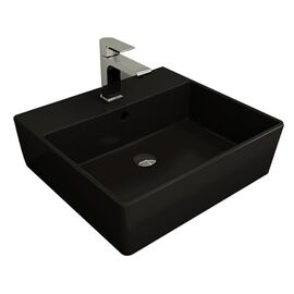 раковина накладная bocchi milano 1216-004-0126 50 см черная матовая в Шымкенте фото № 1