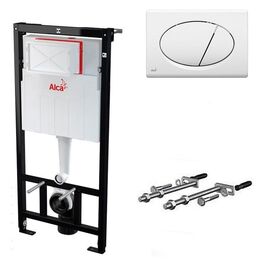 Инсталляция 3в1 alcaplast am101/1120-3в1 rus am101/1120+m70 (кнопка смыва (белая) (242406) в Шымкенте фото № 1
