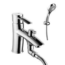 Lm3215c атлантисс смеситель на борт ванны, с коротким изливом, с аксессуарами, хром в Шымкенте фото № 1