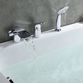 Lm4345c шифт le mark смеситель для ванны встраиваемый, на 3 отверстия, с аксес. хром в Шымкенте фото № 1
