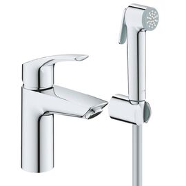 смеситель для раковины grohe eurosmart 23124003 с гигиеническим душем, хром в Шымкенте фото № 1