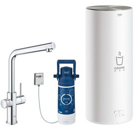 смеситель для кухни grohe red duo new 30325001 с функцией кипячения воды, хром в Шымкенте фото № 1