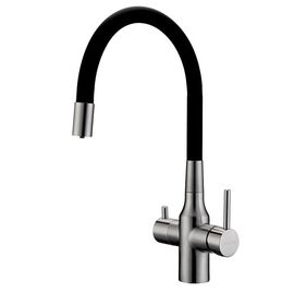 смеситель для кухни paulmark salix sa213419-ni, никель в Шымкенте фото № 1