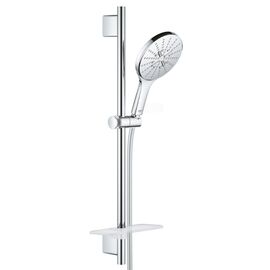 Душевой гарнитур grohe rainshower smartactive 150 26591000, 600, 3 вида струи, с полочкой, хром в Шымкенте фото № 1