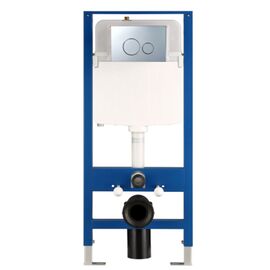 Инсталляция для унитаза hans h5108-0101 с клавишей, хром в Шымкенте фото № 1
