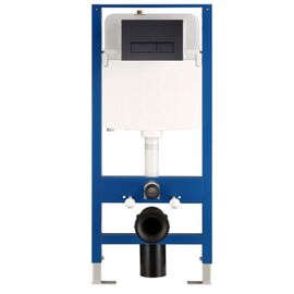Инсталляция для унитаза hans h5108-0203 с черной клавишей смыва в Шымкенте фото № 1