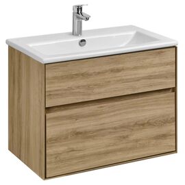 тумба с раковиной 75 см aquaton либерти 1a279501lyc70+1wh501619 дуб эльвезия в Шымкенте фото № 1