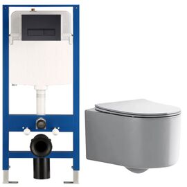 унитаз с инсталляцией 5в1 hans m5504d h5108-0203 в Шымкенте фото № 1