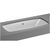 раковина vitra metropole 5669b003-1082 77x40 см, встраиваемая снизу, с переливом в Шымкенте фото № 1