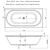 Ванна акриловая aquanet ideal 180 x 90 см 00242514, белая в Шымкенте фото № 4