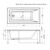 Ванна акриловая aquanet 145x70 bright 00239593 в Шымкенте фото № 3