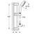 Душевой гарнитур grohe tempesta new 27598001, 600мм, хром в Шымкенте фото № 2