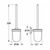 туалетный ершик grohe essentials  40374001 колба стеклянная цвет хром в Шымкенте фото № 2