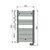 Полотенцесушитель zehnder aura 90x50 pbez-090-50/mq белый в Шымкенте фото № 3
