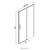 Душевая дверь aquanet 140x200 pleasure ae60-n-140h200u-bt в Шымкенте фото № 2