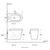 унитаз подвесной aquanet atago w bl-104n-wht   rimlees. тонкая крышка с микролифтом. в Шымкенте фото № 5