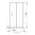 Душевая дверь aquanet 120x210 alfa naa6121 в Шымкенте фото № 3