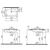 раковина подвесная vitra d-light 5919b003-0001 70см на полуножке в Шымкенте фото № 2