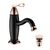 Lm6106brg le mark prime смеситель для раковины монолитный, черный/розовое золото с донным клапаном в Шымкенте фото № 1