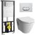 Комплект vitra s50 9003b003-7201 подвесной унитаз с инсталляцией и кнопкой в Шымкенте фото № 1