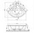 Ванна акриловая vitra 150x150 thera 50950001000 в Шымкенте фото № 2