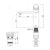Lemark lm5306c wing смеситель для умывальника монолитный, хром в Шымкенте фото № 3