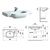 раковина столешница laufen lb3 classic 810686000104 85см в Шымкенте фото № 2