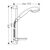 Душевой гарнитур hansgrohe vario/unicas 27755000 хром в Шымкенте фото № 3