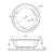 Ванна акриловая vitra 160x160 helice 50560001000  круглая в Шымкенте фото № 3