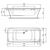 Ванна пристенная ideal standard 180x80 tonic ii e399601 комплект в Шымкенте фото № 2