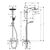 Душевая система hansgrohe crometta s 240 1jet showerpipe 27269000 в Шымкенте фото № 2
