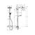 Душевая система hansgrohe crometta е 240 1jet showerpipe 27271000 с термостатом в Шымкенте фото № 2