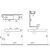 раковина подвесная vitra archiplan 7409b003-0028 90x28 в Шымкенте фото № 2