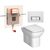 Комплект vitra s20: унитаз 5520b003-0075 с инсталляцией и кнопкой 762-1740-01/77-003-001 в Шымкенте фото № 1