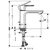 смеситель для раковины hansgrohe rebris s 72519670 черный в Шымкенте фото № 2