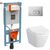 унитаз с инсталляцией 4в1 vitra integra 9004b003-7202, безободковый round l-box в Шымкенте фото № 1