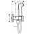 Гигиенический душ hansgrohe bidette e 29233000 125 хром в Шымкенте фото № 2