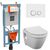 унитаз с инсталляцией 4в1 vitra s50 7740b003-0075 v12 740-0480 slim lift	 в Шымкенте фото № 1